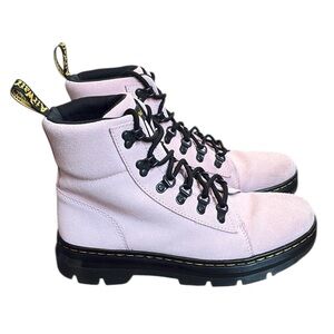 Dr. Martens Combs Boots Women’s 9 Chalk Pink Combat Boots